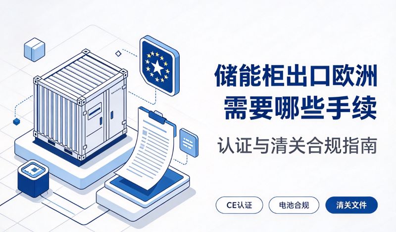 储能柜出口欧洲需要哪些手续